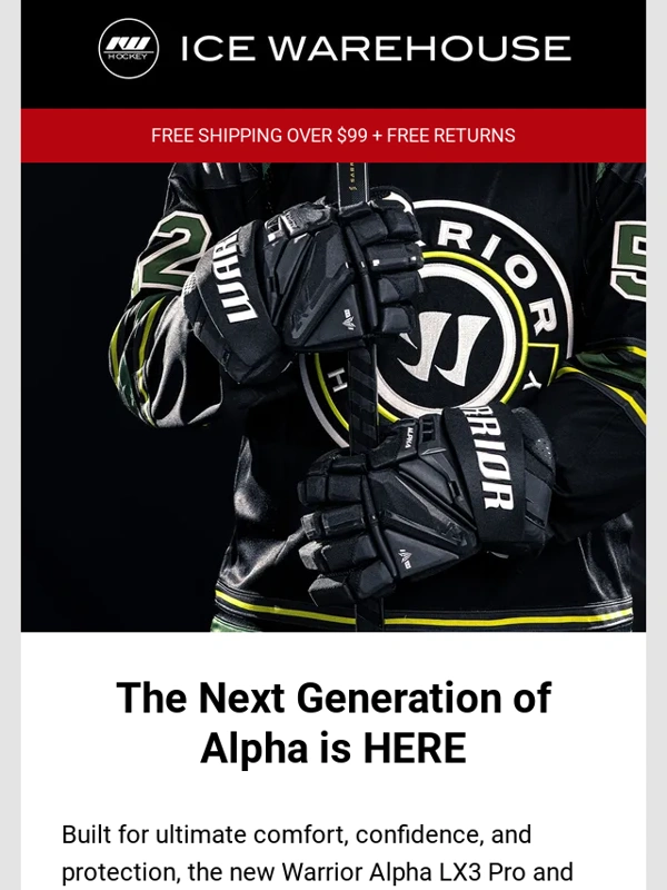 Ice Warehouse - NEW DROP: Warrior Alpha LX3 Pro & Franchise Pro Gloves