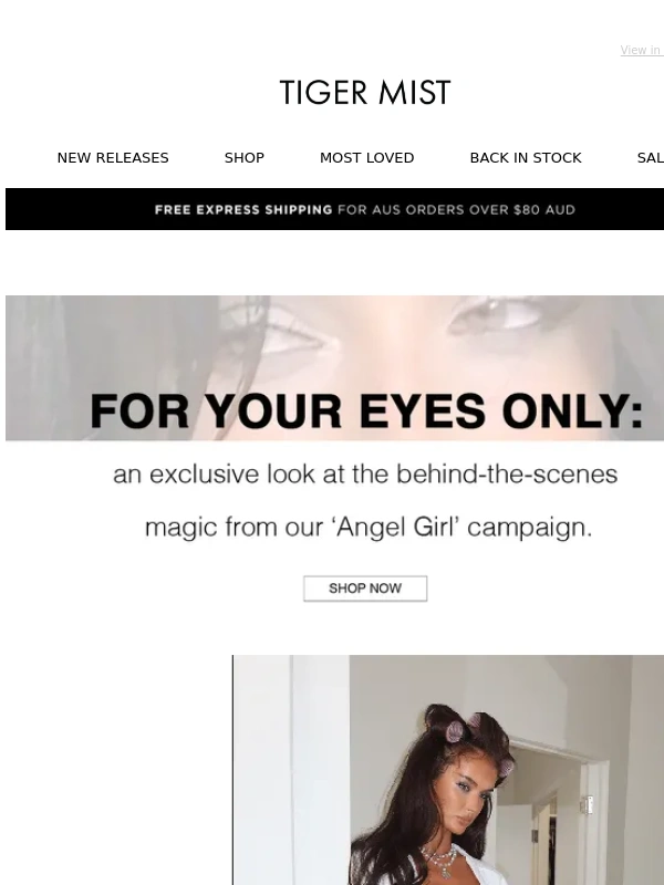 Tiger Mist - Angel Girl BTS ? For your eyes only xx