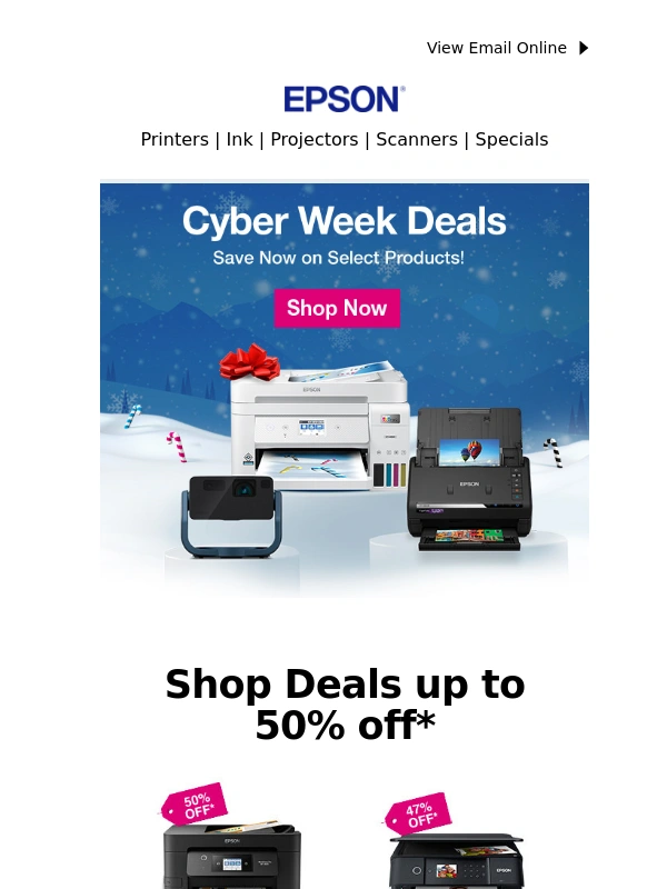 Epson - Last call for Cyber Week Deals!