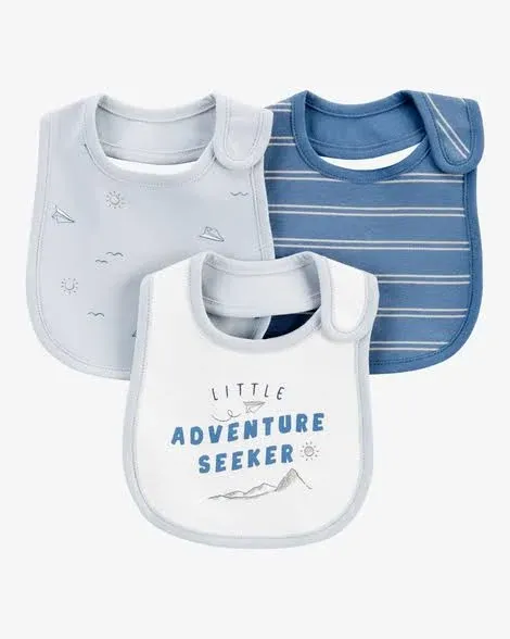 Carter's Baby Boys 3-Pack Bibs