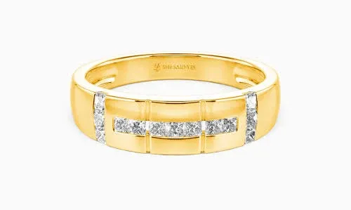 My Galaxy" Pave Set Men's Wedding Ring