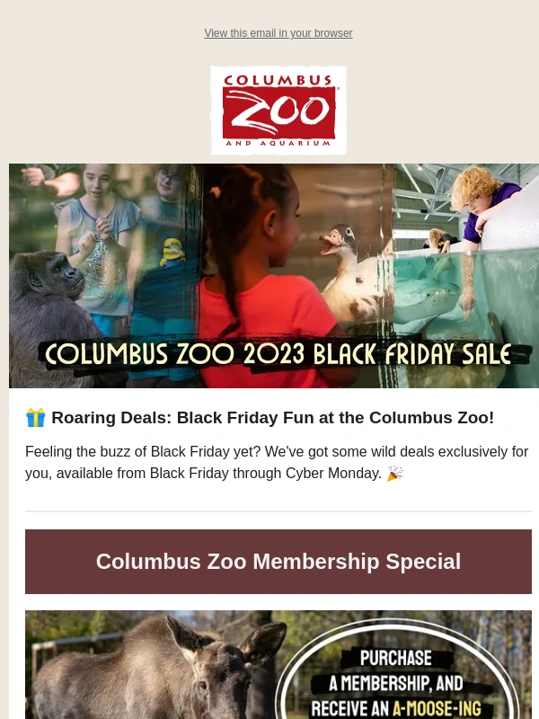 Columbus Zoo - ? Black Friday Zoo Bonanza: Exclusive Deals Inside! ??