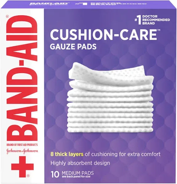 Band-Aid Cushion-Care Gauze Pads
