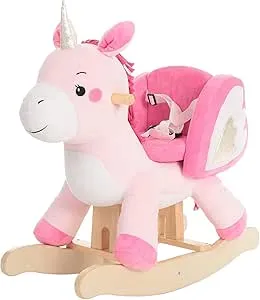 labebe - Baby Rocking Horse, Ride Unicorn, Kid Ride On Toy for 6 Month-3 Year Old, Infant (Boy Girl) Plush Animal Rocker, Toddl.