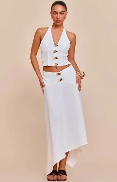 Women's Woven Seam Maxi Skirt