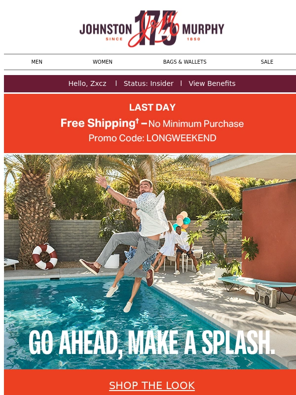 Johnston and Murphy - Ends Today: FREE Shipping,No Worries ??