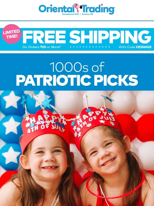 Oriental Trading - Stars,Stripes & Savings ⤵️✨