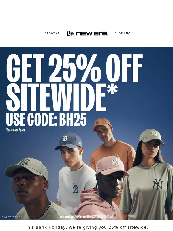New Era Cap - 25% Off Everything*