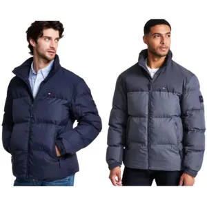 Tommy Hilfiger Mixed-Media Men's Puffer Jacket
