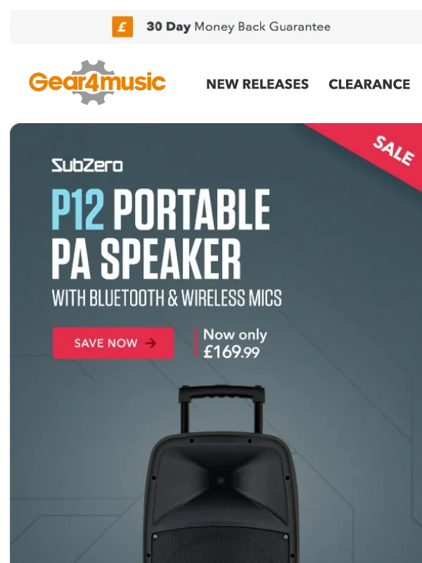 Gear4Music - Pay Weekend Top Picks & Deals!
