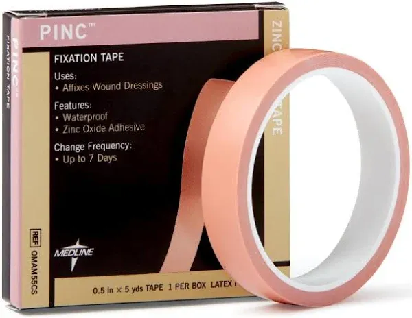 Medline Dressing Retention Zinc Oxide Fixation Tape