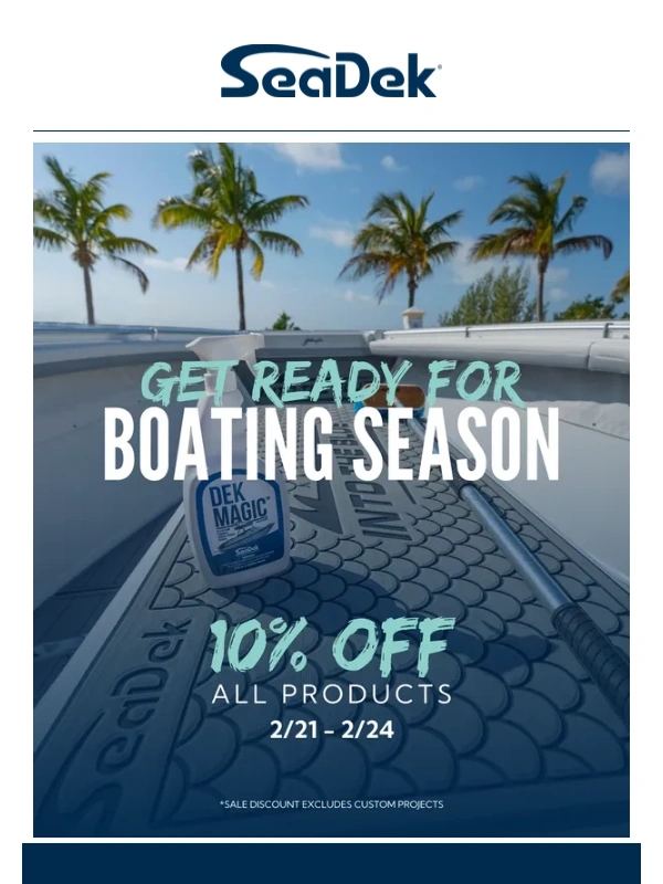 SeaDek - 10% Off All Products - Warm weather is almost here! ☀️?