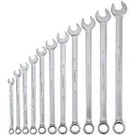 PITTSBURGH Long Handle Metric Combination Wrench Set, 11 Piece