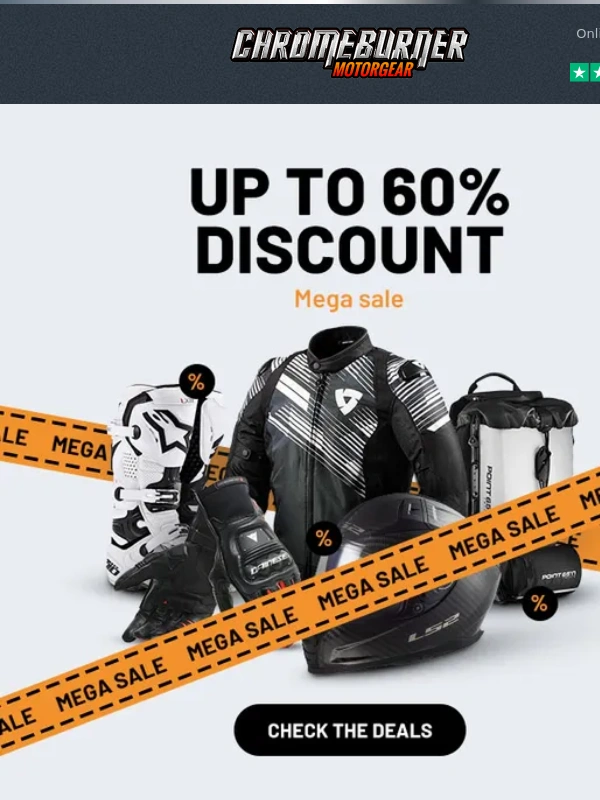 Chromeburner - Mega motorcycle clothing Sale! ? Limited Stock