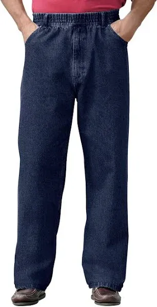 KingSize Men's Big & Tall Loose Fit Comfort Waist Jeans