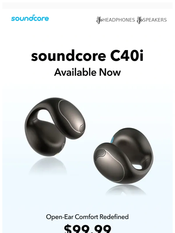 Soundcore - ? Meet soundcore C40i Next-Gen Clip-On Earbuds