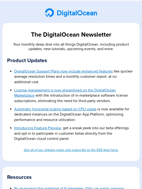 DigitalOcean - The DigitalOcean Newsletter: March 2024