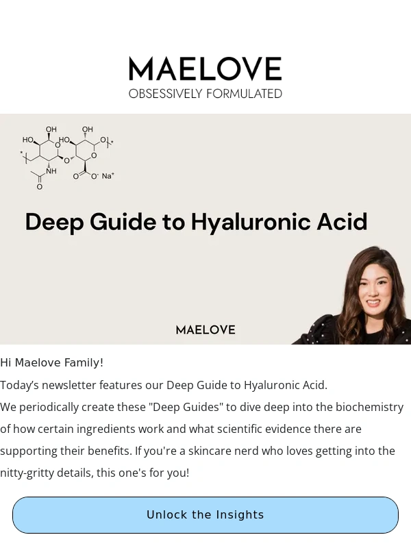 Maelove - Deep Guide to Hyaluronic Acid