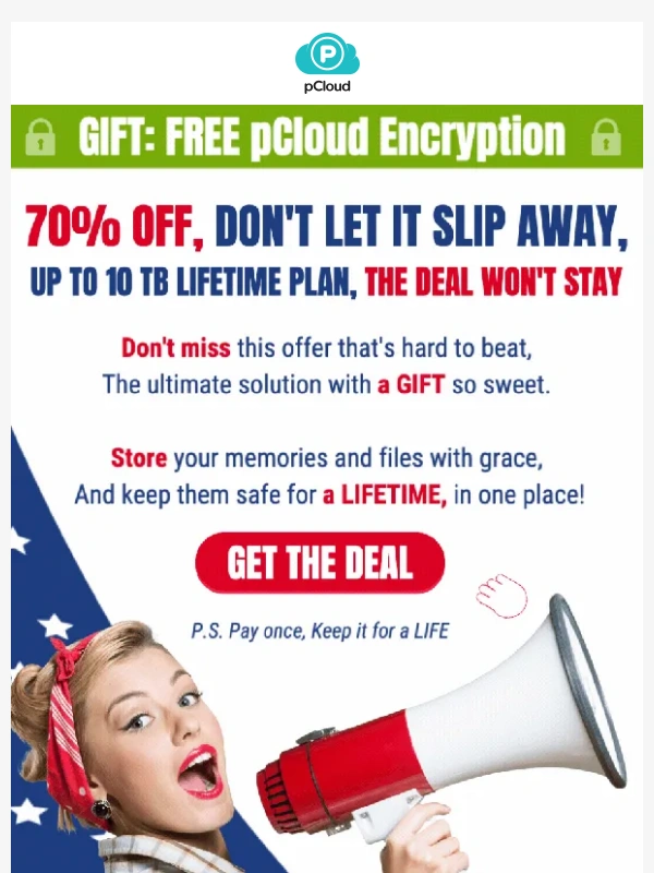pCloud - ? 70% OFF аnd FREE Encryption | The Deal Ends Soon,Don't Miss out ??