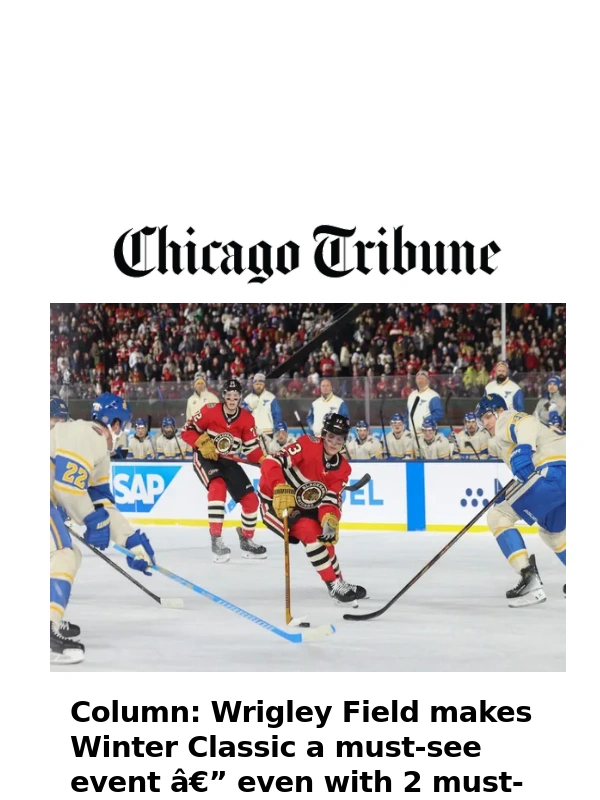 Fat Brain Toys - Winter Classic a must-see event — even with 2 must-miss teams