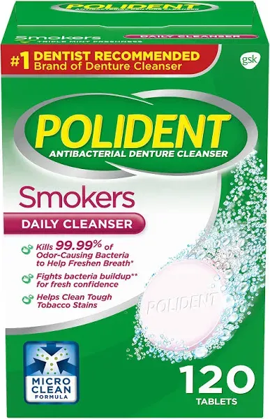 Polident Smokers Denture Cleanser