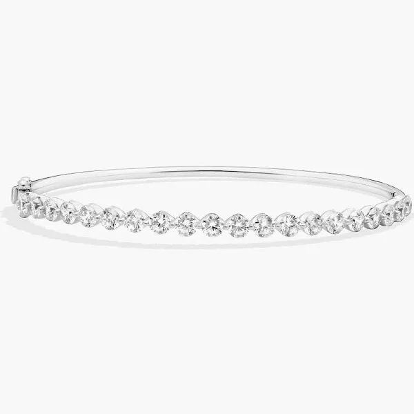 Blue Nile 14K White Gold 5 ct. tw. Floating Diamond Bangle Bracelet