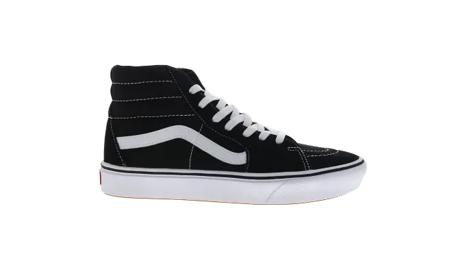 Vans Comfycush Sk8-HI VN0A3WMBVNE Mens Black Skate Inspired Sneakers Shoes