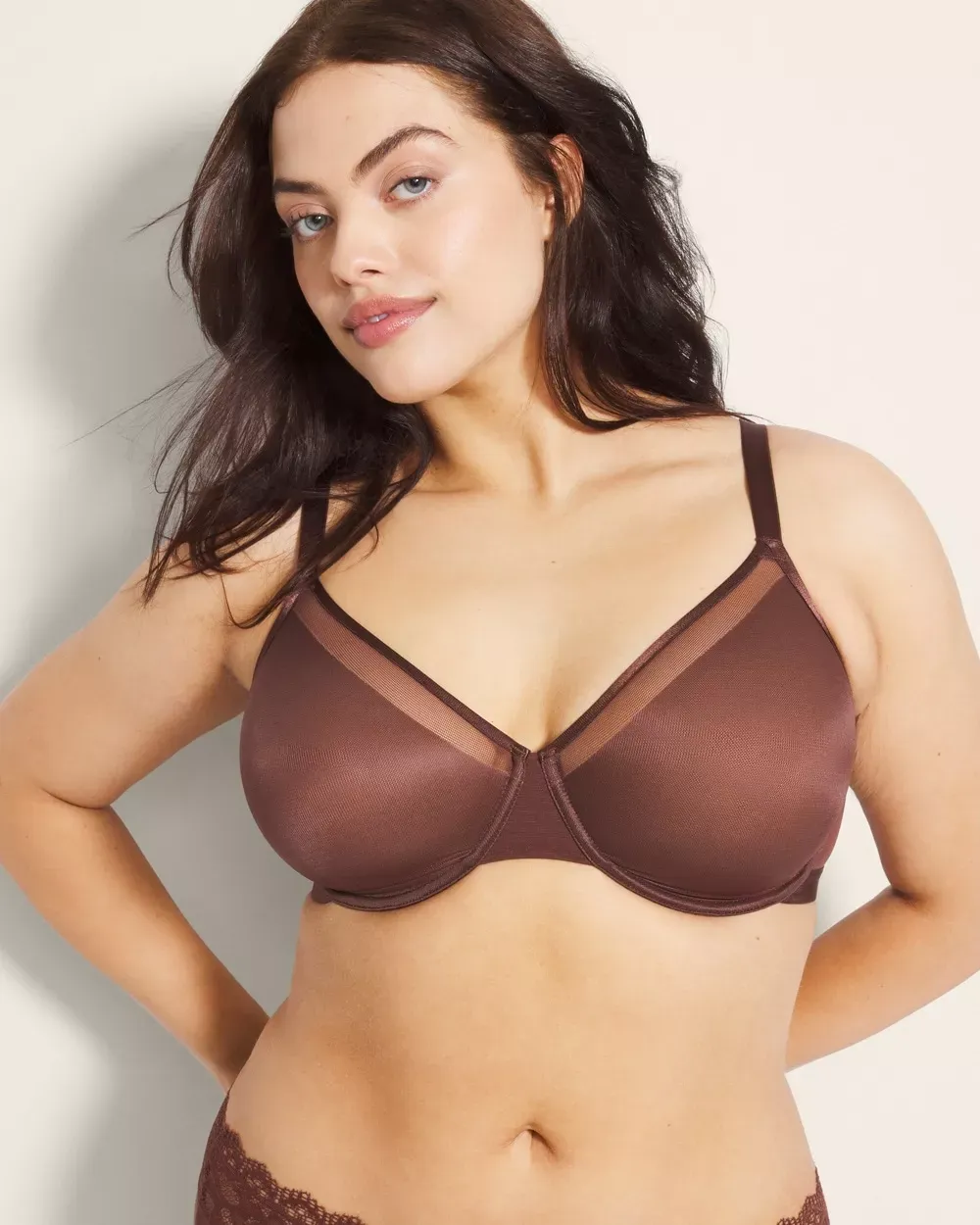 Unbelievable Lift Unlined Perfect Coverage T-Shirt Bra in Brown size 40D   Soma - Women - Mocha - 40D