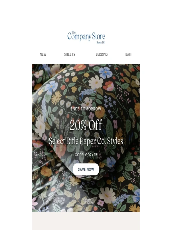 The Company Store - Hurry! Rifle Paper Co. Sale Ends TOMORROW