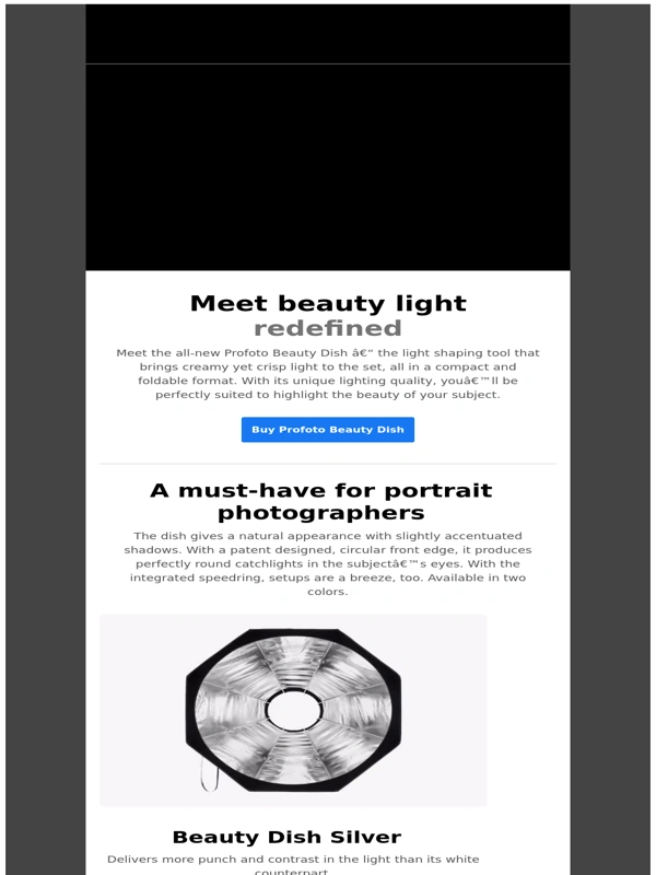 Profoto - Introducing the all-new Profoto Beauty Dish