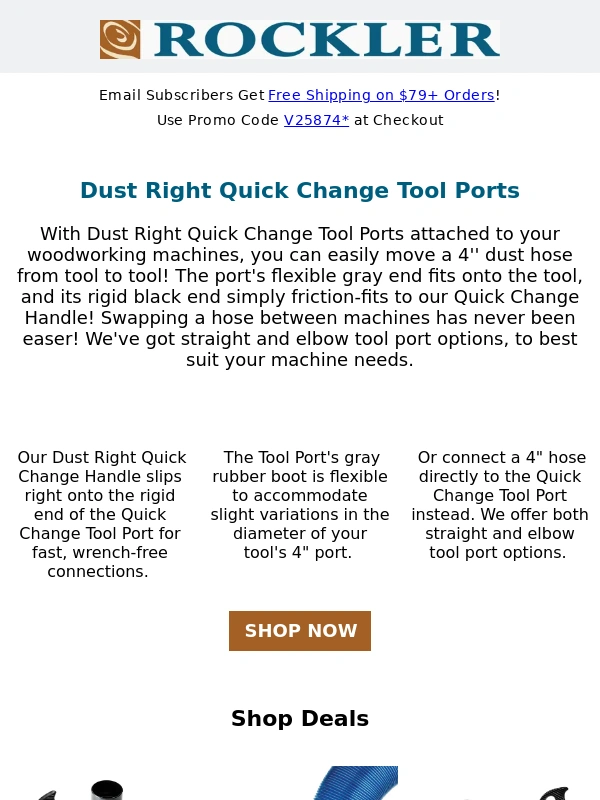Rockler - Workshop Quick-change Artist