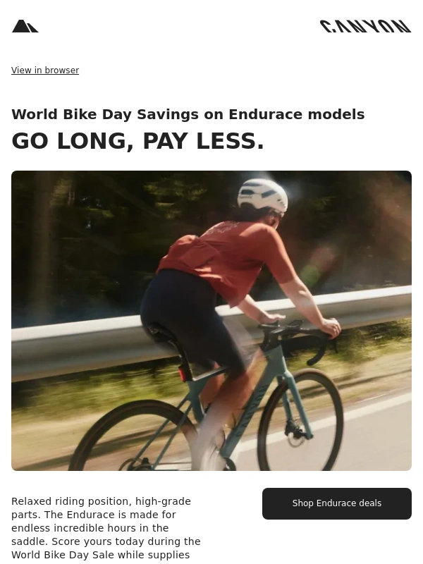 Canyon - Endurance riders,this one’s for you