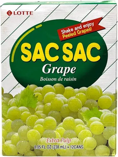 Lotte Sac Sac Grape Juice Drink