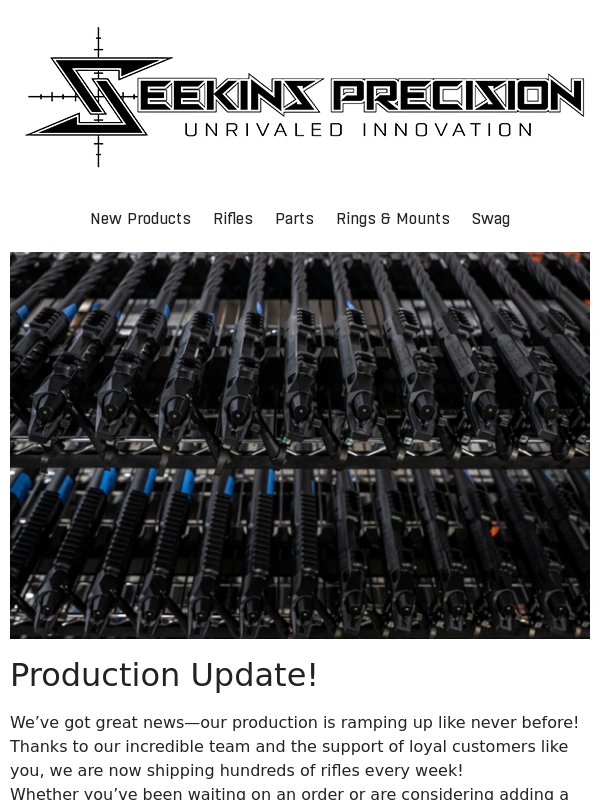 Seekins Precision - Production update and the Mile High Hunt Expo!