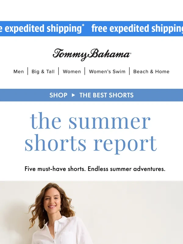 Tommy Bahama - Inside: Your SHORTcut to Endless Summer Days