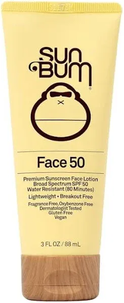 Sun Bum SPF 50 Face Sunscreen Lotion