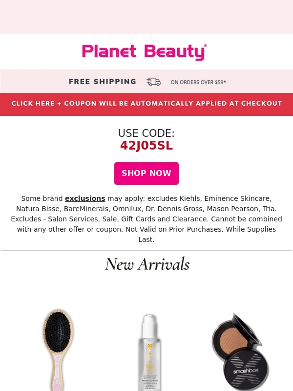 Planet Beauty - Your 20% Off Just Dropped ? Don’t Miss It