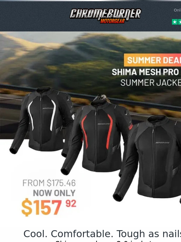 Chromeburner - Sweating more than you're riding? Gear up with summer-ready moto wear!