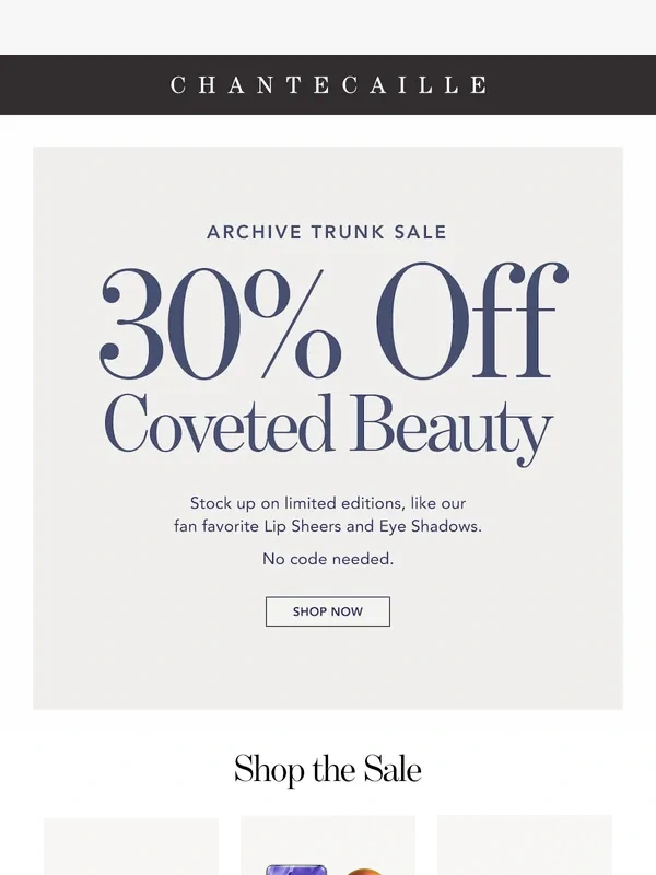 Chantecaille - There's still time to shop up to 50% off is almost over!