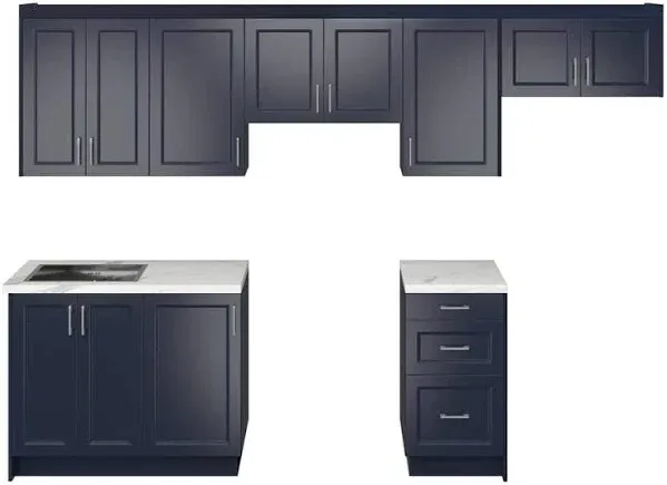 J Collection Laramie Assembled Base Kitchen Cabinet