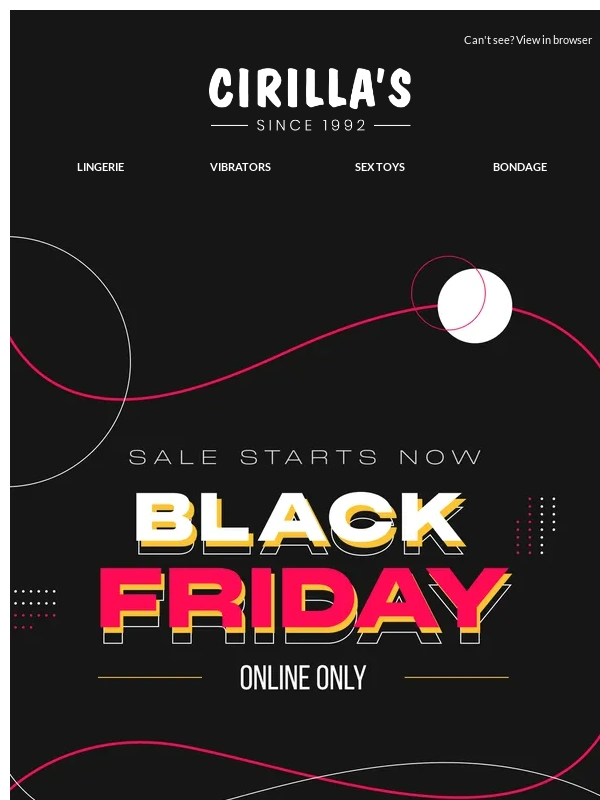 Cirilla's - Online Exclusive: Snag 30% Off This Black Friday!