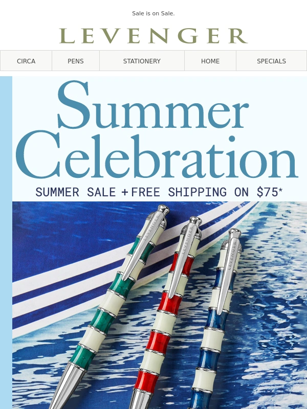 Levenger - Ends Soon. Free Shipping + Summer Savings