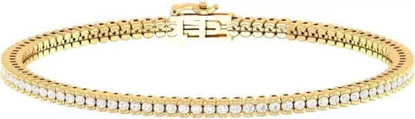 ItsHot 14K Gold Diamond Tennis Bracelet for Women