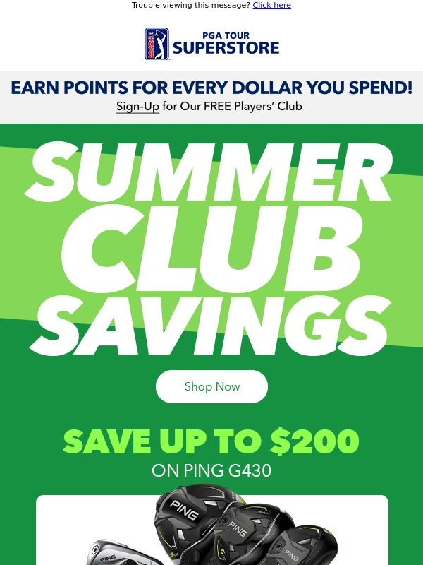 PGA TOUR Superstore - ☀️ Swing Into Summer With Hot Deals on Clubs & More