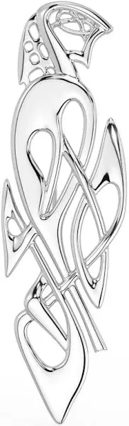 Glencara Irish Celtic Swan Brooch Pin