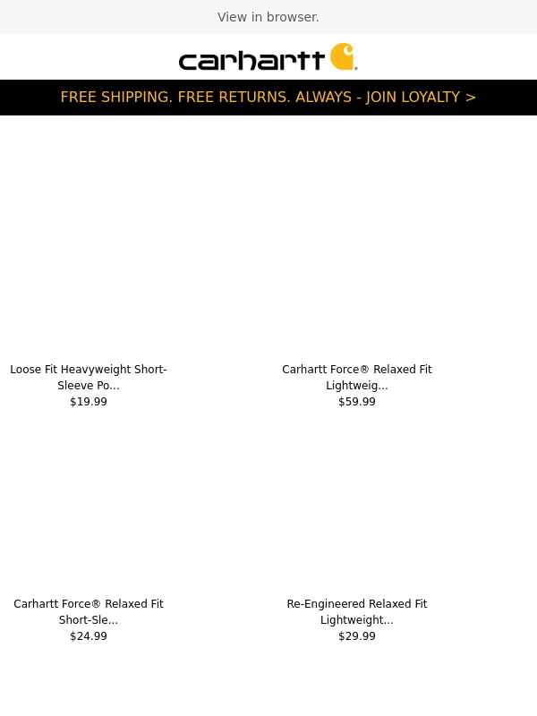 Carhartt - Best-selling gear for May