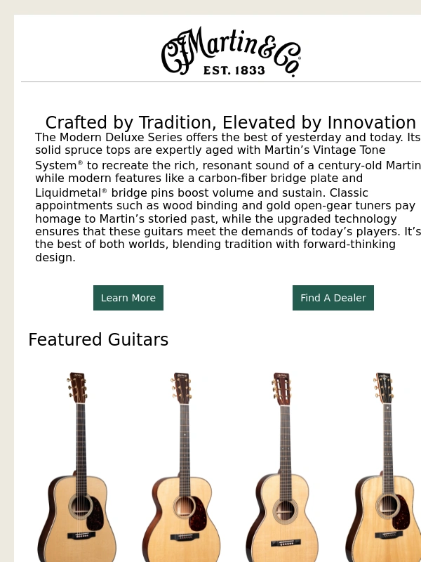 Martin Guitar - Timeless Tone,Modern Innovation