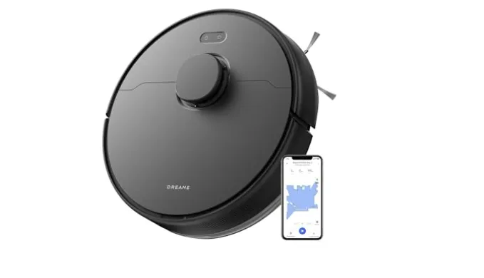 DREAME D9 Max Gen 2 Robot Vacuum and Mop Combo, LDS Navigation, 6000Pa Strong Suction Power, 240mins Runtime, 2-in-1 Sweep and Mop, WiFi, APP, Voice Control