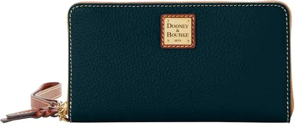 Dooney & Bourke Women's Pebble Grain Large Zip Around Wristlet