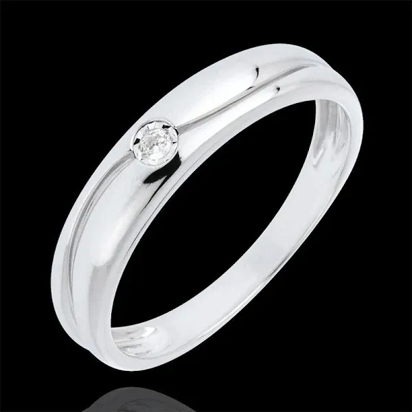 9 Carat Diamond Love Ring in White Gold